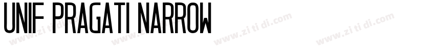 Unif Pragati Narrow字体转换